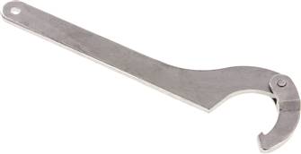 Hook spanner, with hinge, for slotted nut 63 - 78mm