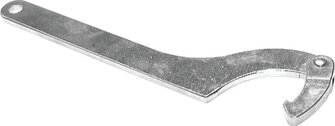 Hook spanner, with hinge, for slotted nut 155 - 230mm
