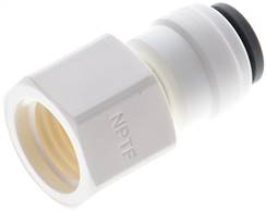 Push in fittings with female threads NPT 1/4"-1/4" (6.35 mm), IQS-LE (EPDM-seal)