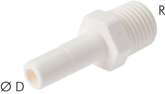 Screw in sockets NPT 1/8"-8mm push in nipples, IQS-LE (EPDM-seal)