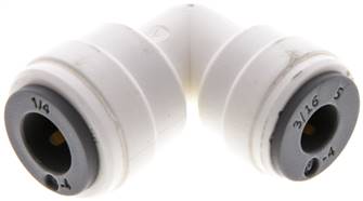 Angle push in fitting1/4" (6.35 mm)-3/16" (4.76 mm), IQS-LE (EPDM-seal)