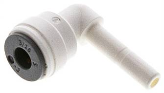 Angle push in fitting3/16" (4.76 mm) push in nipple-3/16" (4.76 mm) hose, IQS-LE (EPDM-seal)