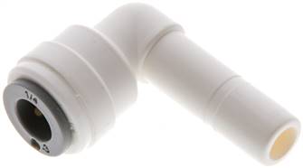 Angle push in fitting5/16" (7.94 mm) push in nipple-1/4" (6.35 mm) hose, IQS-LE (EPDM-seal)