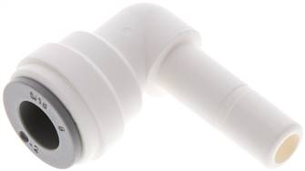 Angle push in fitting5/16" (7.94 mm) push in nipple-5/16" (7.94 mm) hose, IQS-LE (EPDM-seal)