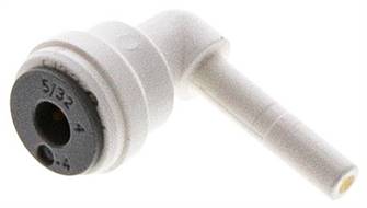 Angle push in fitting5/32" (3.97 mm) push in nipple-5/32" (3.97 mm) hose, IQS-LE (EPDM-seal)