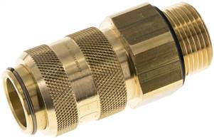 Coupling socket (NW15) G 1"(male thread), Brass