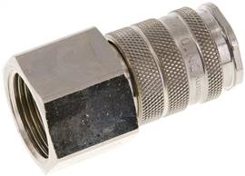 Coupling socket (NW10) G 3/4"(Female thread), Nickel-plated brass