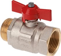 no-branded 1//2 BSP Female x 1//2 BSP Male Thread Two Way Brass Ball Valve for Oil Water Air Valve ZYUS