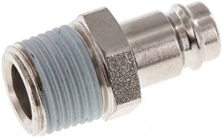 Coupling plug (NW10) R 1/2"(male thread), Hardened and nickel-plated steel
