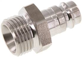 Coupling plug (NW10) G 1/2"(male thread), Stainless steel
