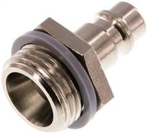 Coupling plug (NW7,2) G 1/2"(male thread), Nickel-plated brass