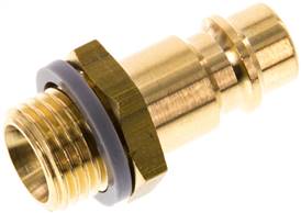 Coupling plug (NW7,2) G 1/4"(male thread), Brass