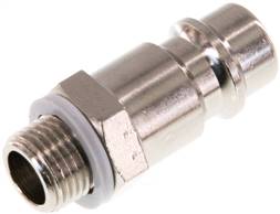 Coupling plug (NW7,2) G 1/8"(male thread), Nickel-plated brass