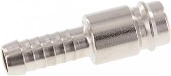 Coupling plug (NW10) 10mm hose, Hardened and nickel-plated steel