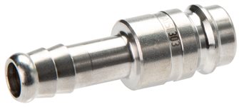 Coupling plug (NW10) 10mm hose, Nickel-plated brass