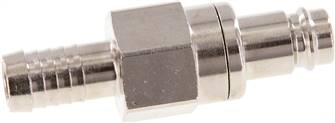 Coupling plug (NW10) 13 (1/2")mm hose, Nickel-plated brass