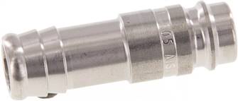 Coupling plug (NW10) 13 (1/2")mm hose, Stainless steel