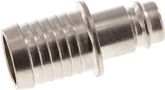 Coupling plug (NW10) 19 (3/4")mm hose, Hardened and nickel-plated steel
