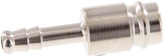 Coupling plug (NW10) 6 (1/4")mm hose, Hardened and nickel-plated steel