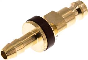 Coupling plug (NW5) 6 (1/4")mm hose, brown, triangle 9.5 mm