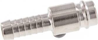 Coupling plug (NW10) 9 (3/8")mm hose, Hardened and nickel-plated steel