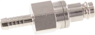 Coupling plug (NW10) 9 (3/8")mm hose, Nickel-plated brass