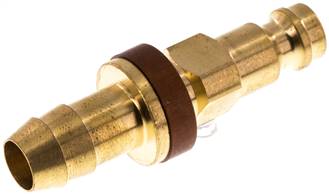 Coupling plug (NW5) 9 (3/8")mm hose, brown, triangle 9.5 mm