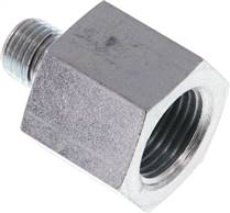 Hydraulic reducer G 1/4"(male thread)-G 1/2"(Female thread), Zinc plated steel, Elastomer seal