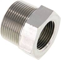 Reducing nipple NPT 1-1/4"(male thread)-NPT 1"(Female thread), Zinc plated steel