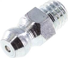 Straight conical grease nipple, M 6 (conical), Zinc plated steel