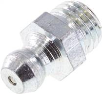 Straight conical grease nipple, M 8 x 1 (conical), Zinc plated steel