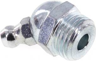45° conical grease nipple, R 1/4", Zinc plated steel