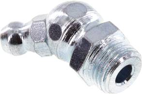 45° conical grease nipple, R 1/8", Zinc plated steel