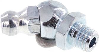 45° conical grease nipple, M 6 (conical), Zinc plated steel
