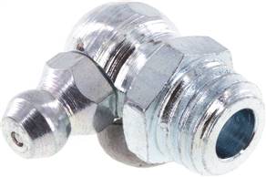90° conical grease nipple, M 10 (conical), Zinc plated steel