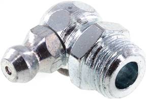 90° conical grease nipple, M 10 x 1 (conical), Zinc plated steel
