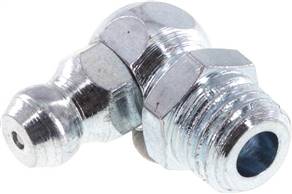 90° conical grease nipple, M 8 x 1 (conical), Zinc plated steel