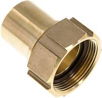 Hose screw connection, EN14420-5 G 1-1/2"-38 (1-1/2")mm, Brass
