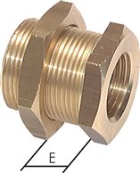 bulkhead screw connection G 1/2"-M 28x1,5, Brass
