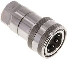 Hydraulic coupling ISO 7241-1B, Sleeve, G 1/2"(Female thread),Stainless steel