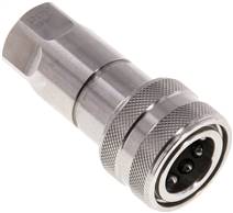 Hydraulic coupling ISO 7241-1B, Sleeve, G 1/4"(Female thread),Stainless steel