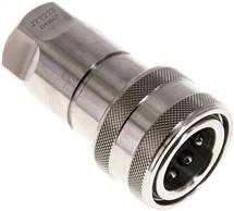 Hydraulic coupling ISO 7241-1B, Sleeve, G 3/8"(Female thread),Stainless steel