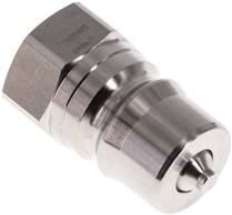 Hydraulic coupling ISO 7241-1B, Plug, G 1/2"(Female thread),Stainless steel
