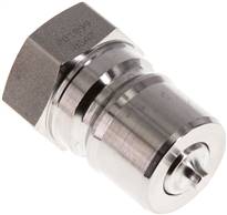 Hydraulic coupling ISO 7241-1B, Plug, G 3/4"(Female thread),Stainless steel