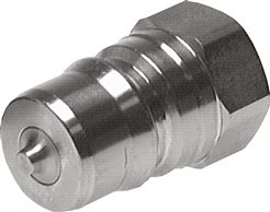 Hydraulic coupling ISO 7241-1B, Plug, G 2"(Female thread),Stainless steel