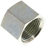 End cap UN 1-1/16"-12 (JIC), Zinc plated steel