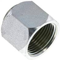 End cap UN 1-3/16"-12 (JIC), Zinc plated steel