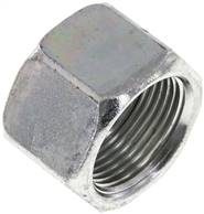 End cap UN 1-5/16"-12 (JIC), Zinc plated steel