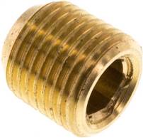Closing plug hexagon socket. M 8x0,75 (conical), Brass