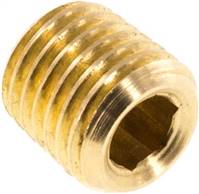 Closing plug hexagon socket. M 8x1 (conical), Brass
